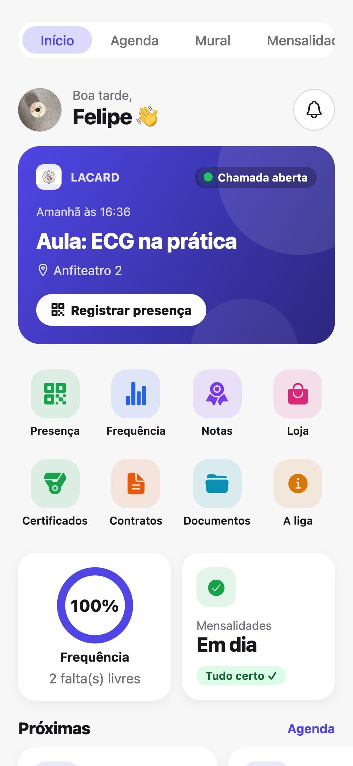Início do ligante